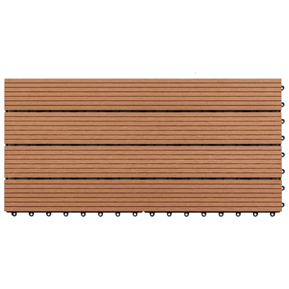 Pannelli in WPC 60x30 cm 6 pz 1m² Marrone