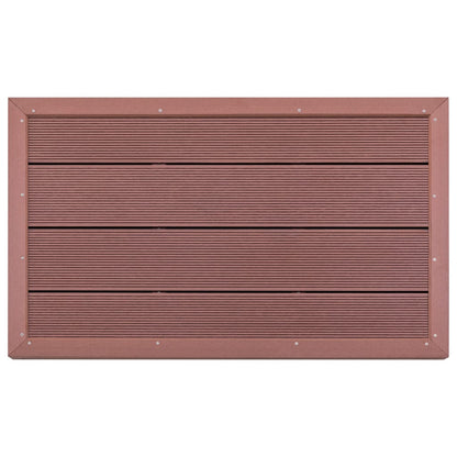Pedana per Doccia Solare Marrone 101x63x5,5 cm in WPC