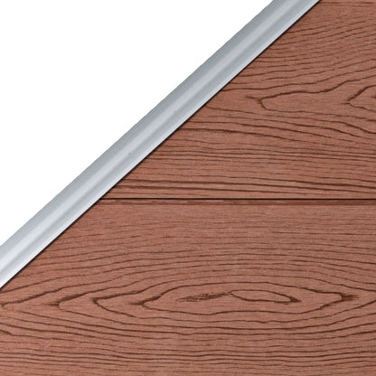 Pannello di Recinzione in WPC 95x(105-180) cm Marrone