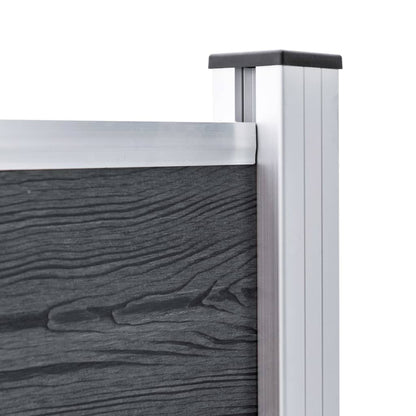 Pali per Recinzione 3 pz in Alluminio 185 cm