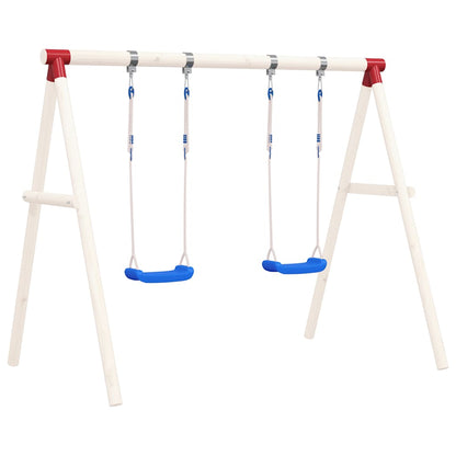 Seggiolini per Altalena con Corde 2 pz Blu 38x16 cm Polietilene