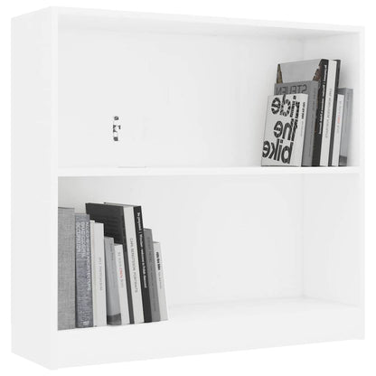 Libreria Bianca 80x24x75 cm in Legno Multistrato