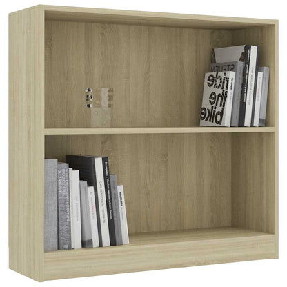 Libreria Rovere Sonoma 80x24x75 cm in Legno Multistrato