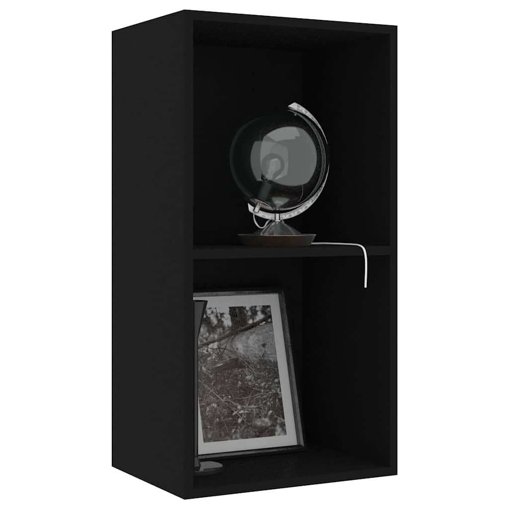 Libreria Nera 40x30x76,5 cm in Legno Multistrato