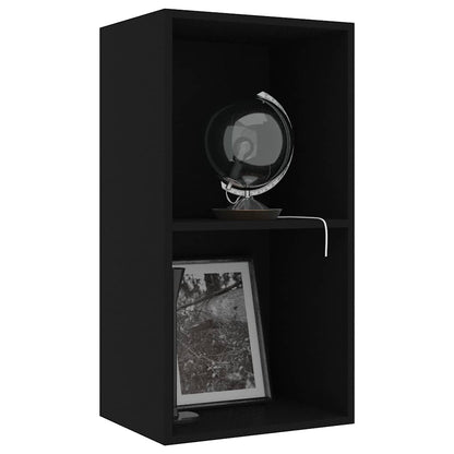 Libreria Nera 40x30x76,5 cm in Legno Multistrato