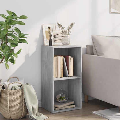 Libreria 5 Ripiani Grigio Cemento 40x30x76,5 Legno Multistrato