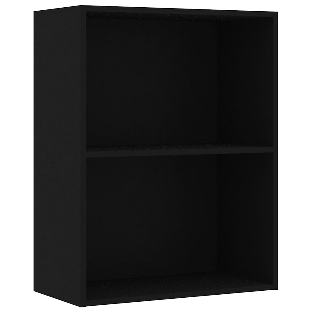 Libreria Nera 60x30x76,5 cm in Legno Multistrato