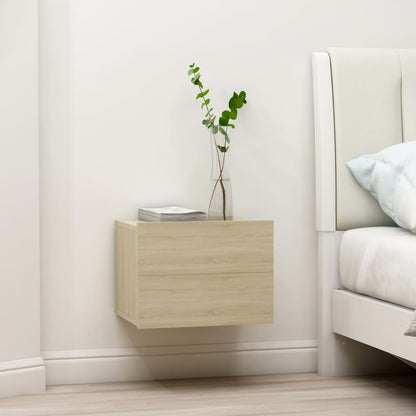 Comodini 2 pz Rovere Sonoma 40x30x30 cm in Legno Multistrato