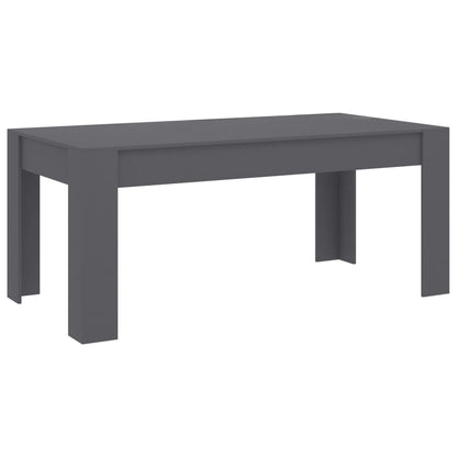 Tavolo da Pranzo Grigio 180x90x76 cm in Legno Multistrato