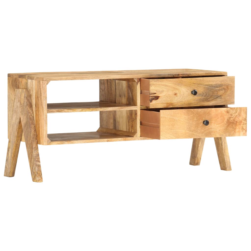 Mobile Porta TV 97x35x47 cm in Legno Massello di Mango