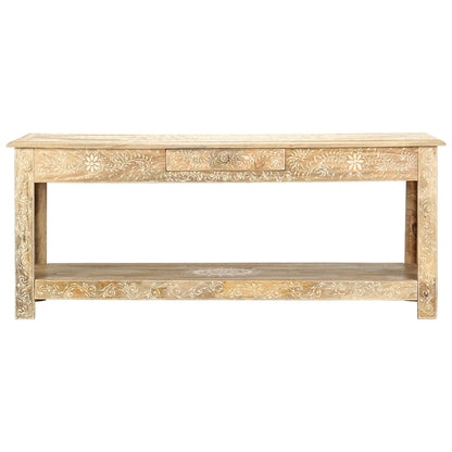 Tavolino da Salotto 110x50x45 cm Mango Massello Dipinto a Mano