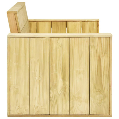 Panchina da Giardino 179 cm in Legno di Pino Impregnato