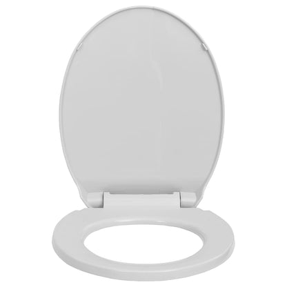 Tavoletta WC a Chiusura Morbida Grigio Chiaro Ovale