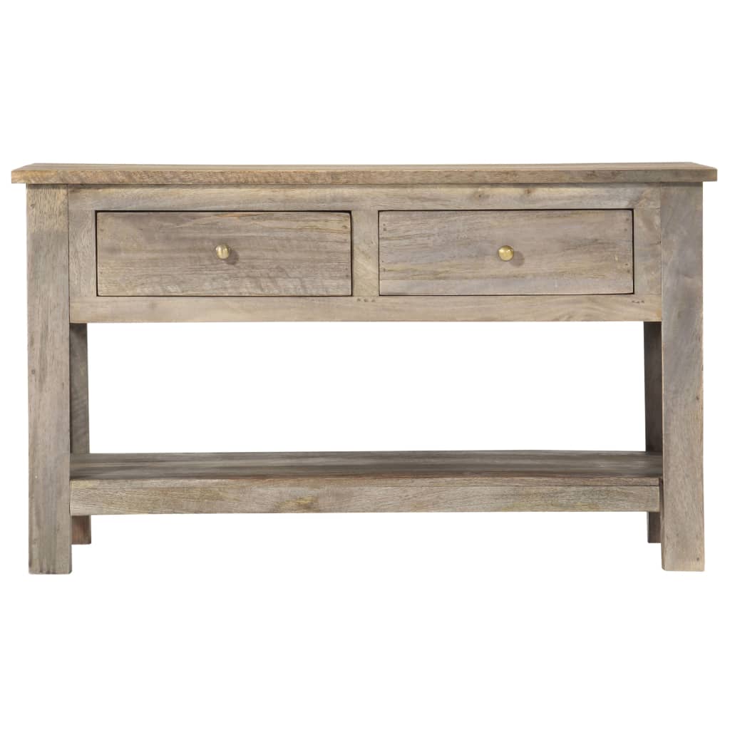 Tavolino da Salotto 82x52x47 cm in Legno Massello di Mango