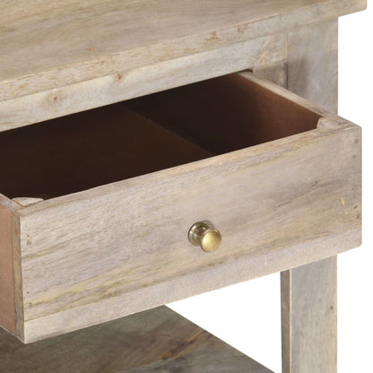 Tavolino da Salotto 82x52x47 cm in Legno Massello di Mango