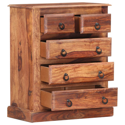 Cassettiera 60x35x75 cm in Legno Massello di Sheesham