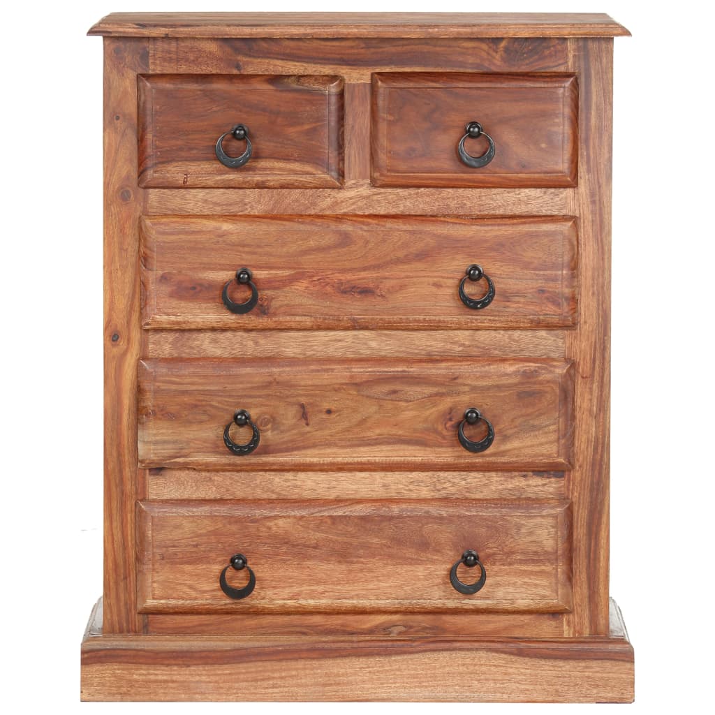 Cassettiera 60x35x75 cm in Legno Massello di Sheesham