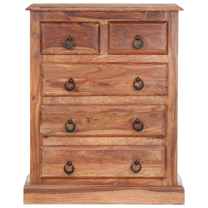 Cassettiera 60x35x75 cm in Legno Massello di Sheesham