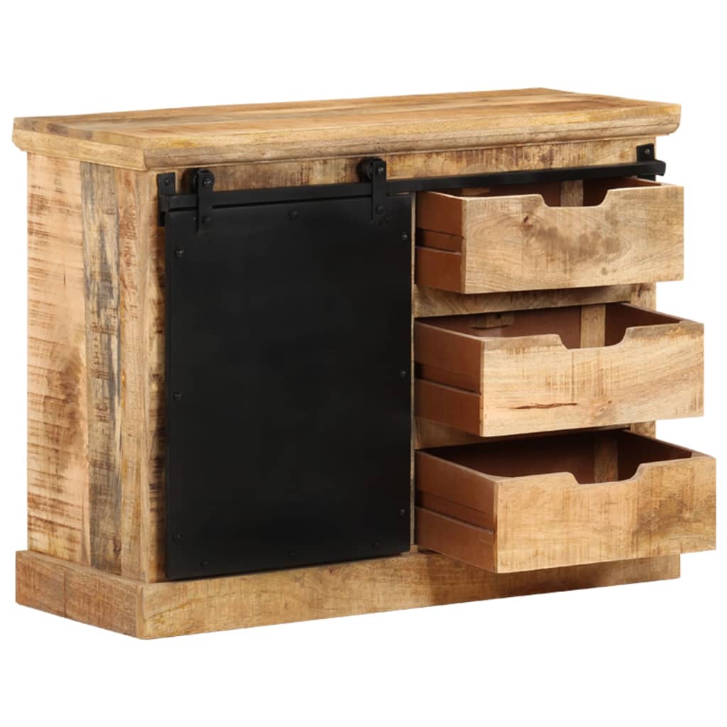 Credenza 80x30x60 cm in Legno Massello di Mango