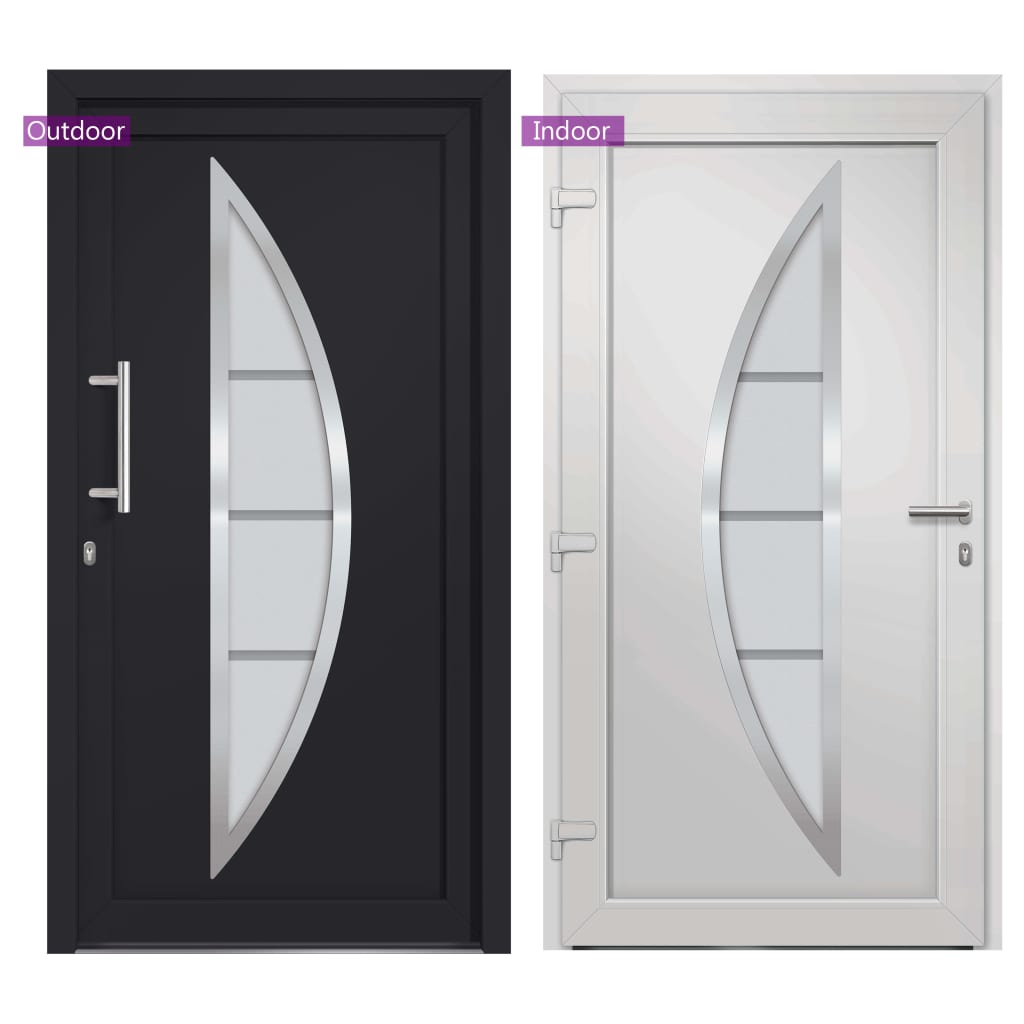 Porta di Ingresso Antracite 108x208 cm