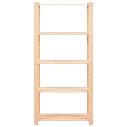 Scaffali a 5 Livelli 2 pz 80x38x170 cm Massello Pino 250 kg