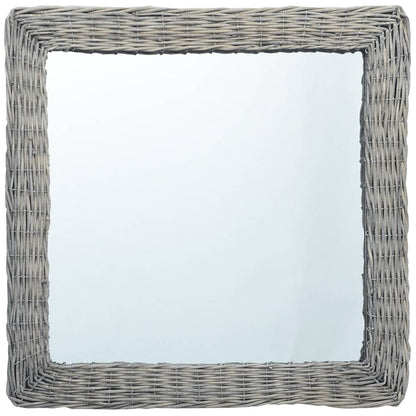 Specchio 50x50 cm in Vimini