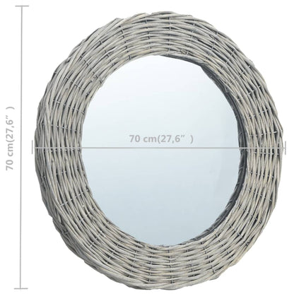 Specchio 70 cm in Vimini