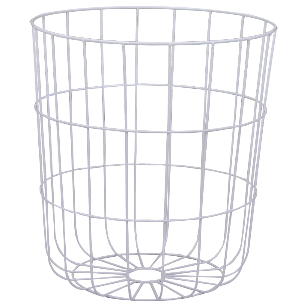 Tavolino da Salotto Bianco Ø 39,5 cm