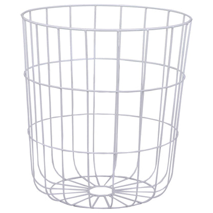 Tavolino da Salotto Bianco Ø 39,5 cm