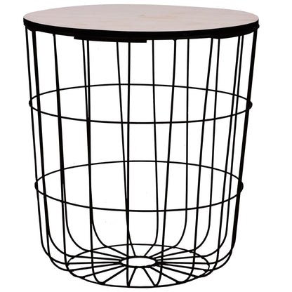 Tavolino da Salotto Nero Ø 39,5 cm