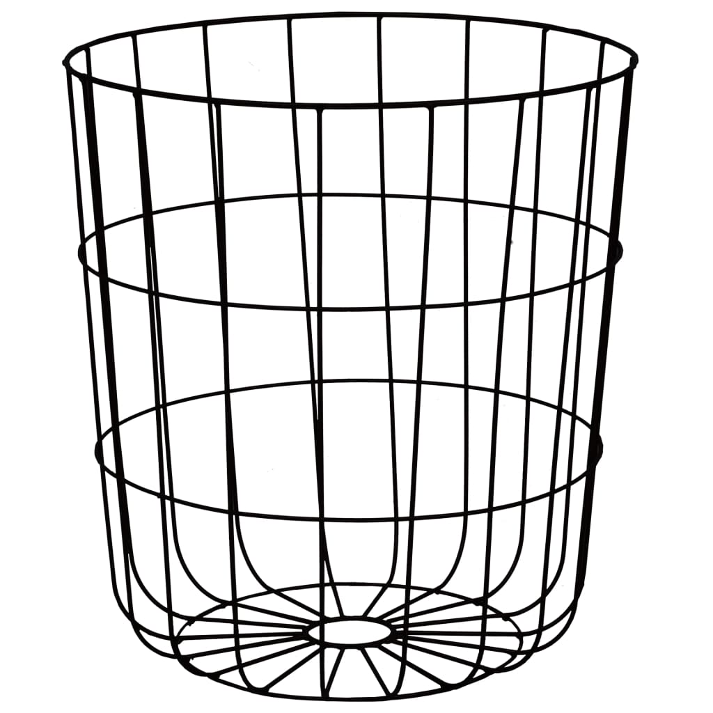 Tavolino da Salotto Nero Ø 39,5 cm