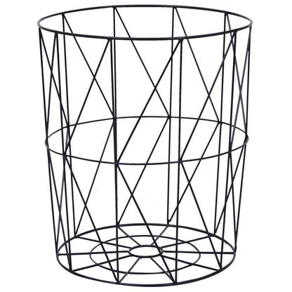 Tavolino da Salotto Nero Ø 47 cm