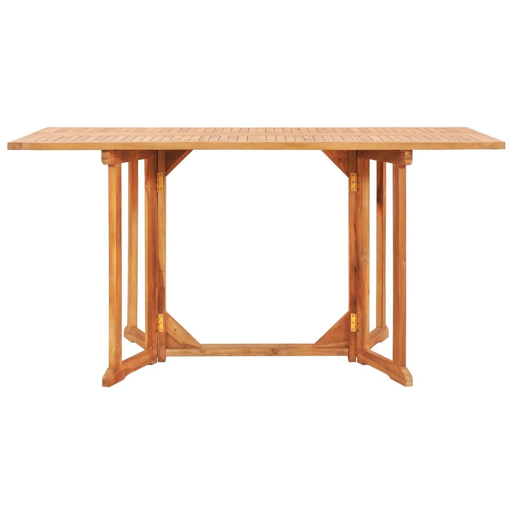 Tavolo Pieghevole a Farfalla 150x90x75 cm in Massello di Teak