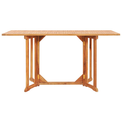 Tavolo Pieghevole a Farfalla 150x90x75 cm in Massello di Teak