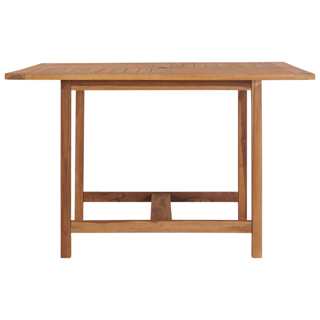 Tavolo da Giardino 120x120x75 cm in Legno Massello di Teak