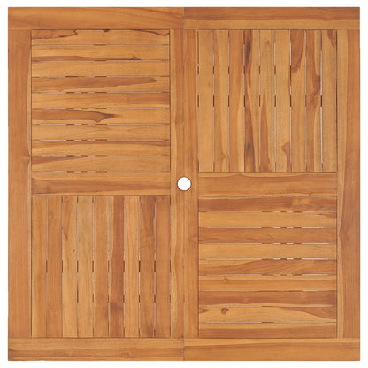 Tavolo da Giardino 120x120x75 cm in Legno Massello di Teak