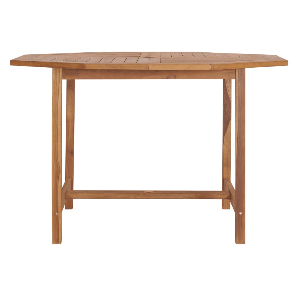 Tavolo da Giardino 120x120x75 cm in Legno Massello di Teak