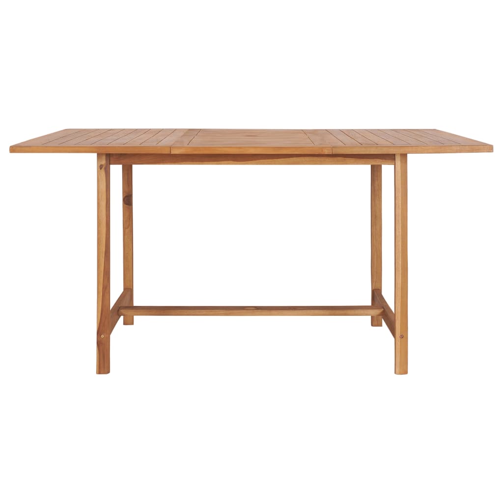 Tavolo da Giardino 150x150x76 cm in Legno Massello di Teak