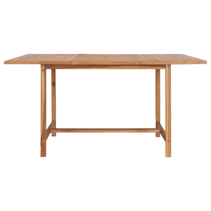 Tavolo da Giardino 150x150x76 cm in Legno Massello di Teak