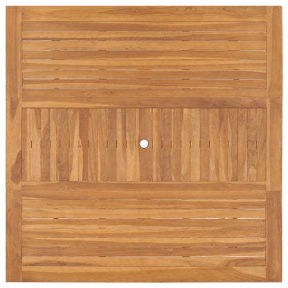 Tavolo da Giardino 150x150x76 cm in Legno Massello di Teak