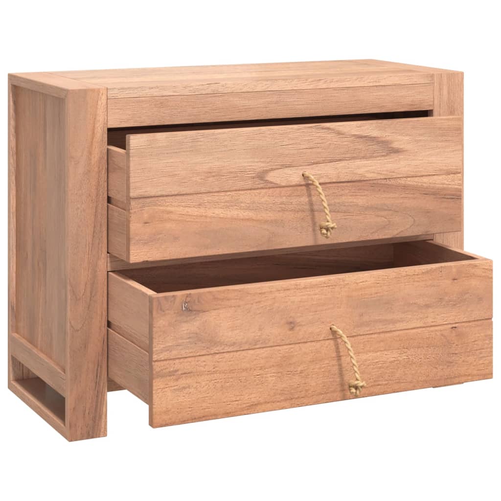 Credenza 80x30x60 cm in Legno Massello di Teak