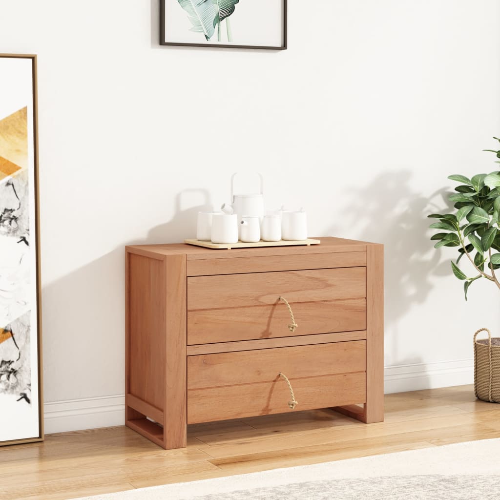Credenza 80x30x60 cm in Legno Massello di Teak