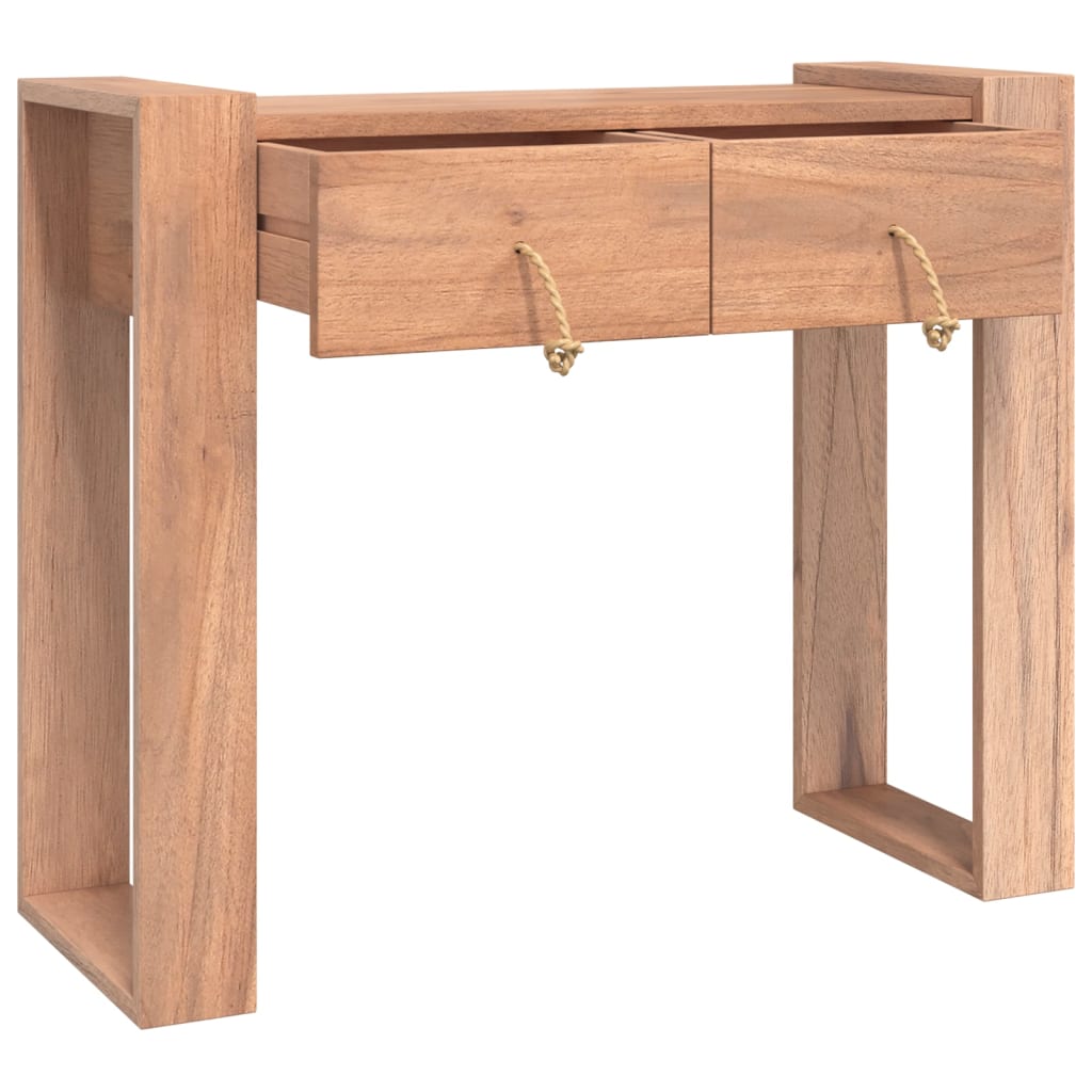 Tavolo Consolle 90x35x75 cm in Legno Massello di Teak