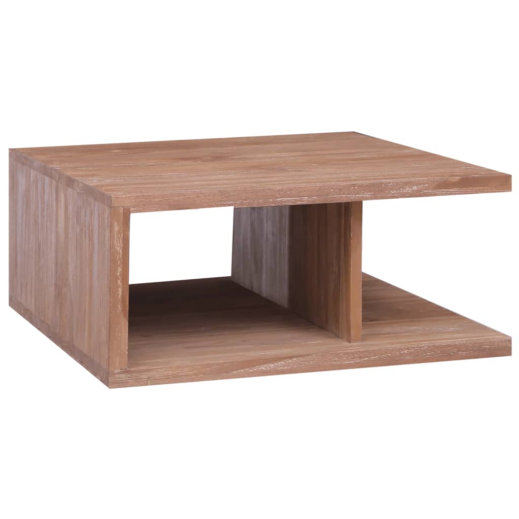 Tavolino da Salotto 70x70x30 cm in Legno Massello di Teak