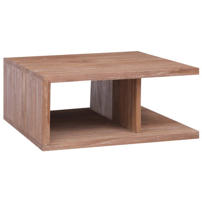 Tavolino da Salotto 70x70x30 cm in Legno Massello di Teak