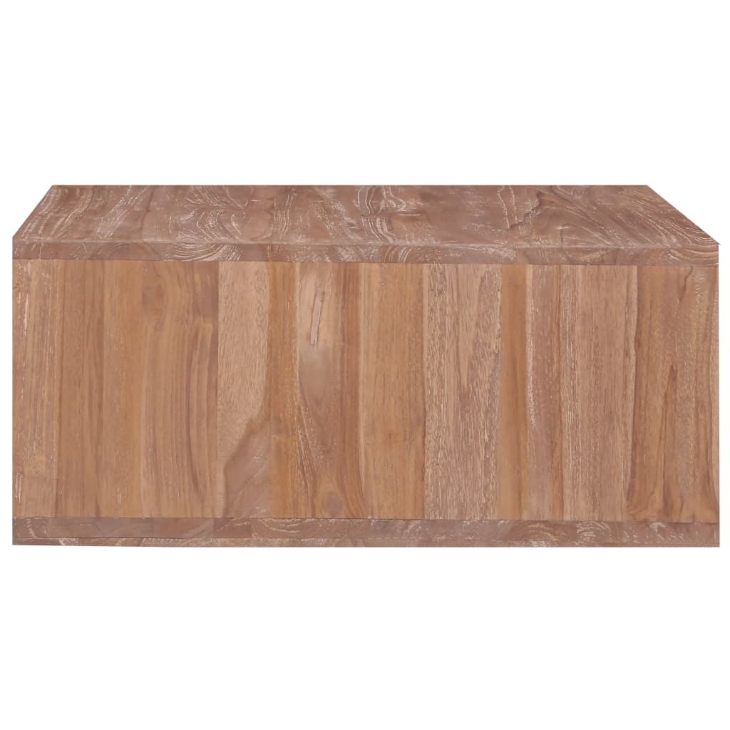 Tavolino da Salotto 70x70x30 cm in Legno Massello di Teak