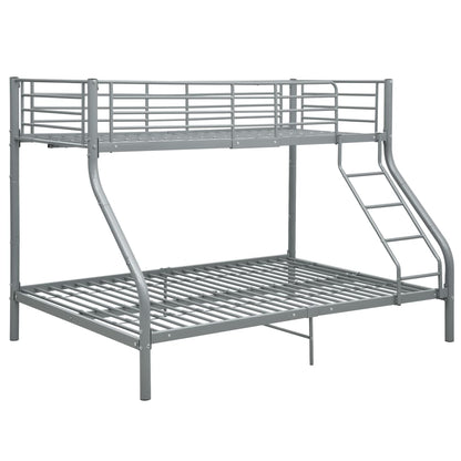 Letto a Castello Grigio in Metallo 140x200 cm/90x200 cm