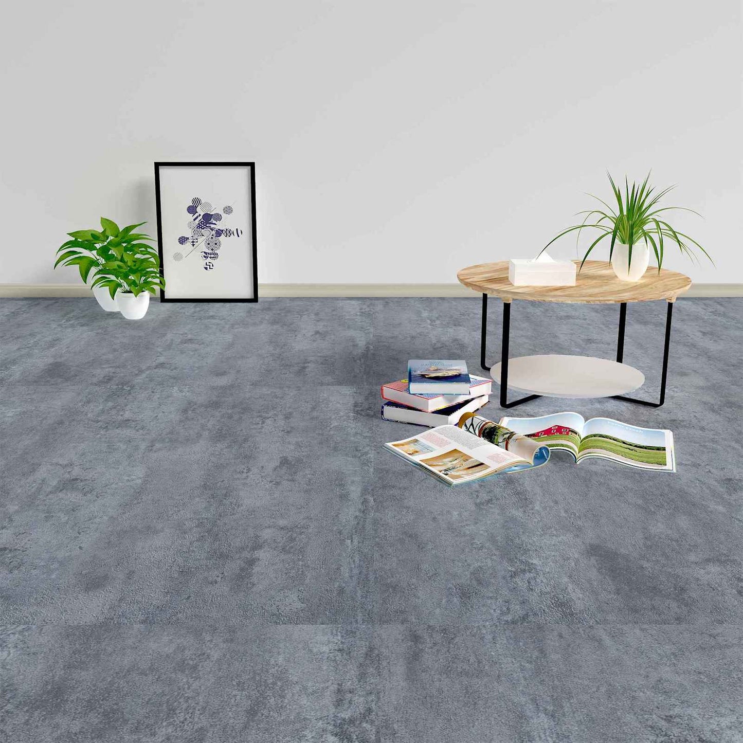 Tavole per Pavimenti 55 pcs Grigio 5,11 mÂ² PVC