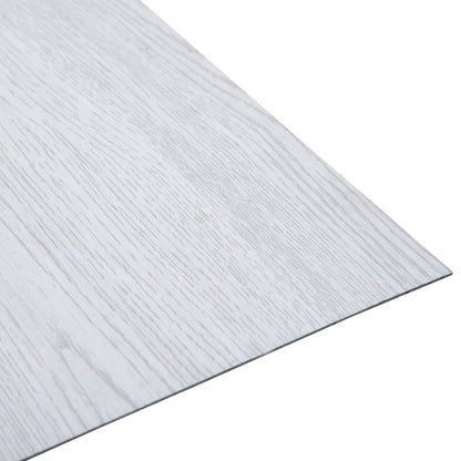 Listoni per Pavimenti Autoadesivi in PVC 5,11 m² Bianchi