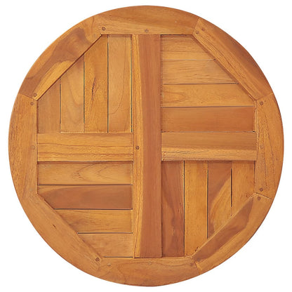 Piano Tavolo in Legno Massello di Teak Rotondo 2,5 cm 60 cm